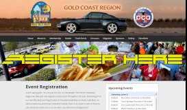 
							         Event Registration - Gold Coast Region								  
							    