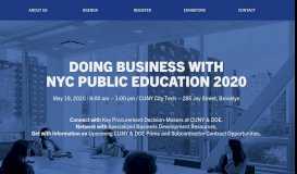 
							         Event – Sell to CUNY - The City University of New York								  
							    