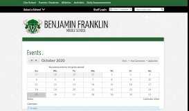 
							         Events | Benjamin Franklin Middle School								  
							    