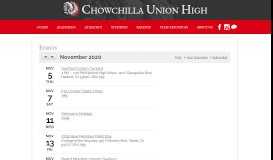 
							         Events | Chowchilla Union High								  
							    