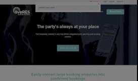 
							         Events - Event Booking System - liveRES								  
							    