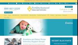 
							         Events - Fertility Answers Fertility Answers								  
							    