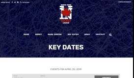 
							         Events for April 20, 2019 - North York Hockey League								  
							    