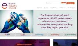 
							         Events Industry Council								  
							    