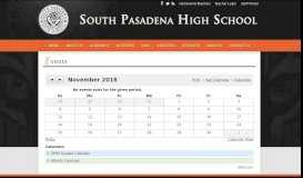 
							         Events | South Pasadena High School								  
							    