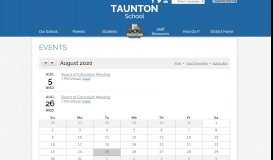 
							         Events | Taunton School								  
							    