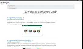 
							         Everglades Blackboard - Everglades University - LoginSimple								  
							    