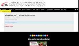 
							         Everman Joe C. Bean High School | Carrollton-Farmers Branch ISD								  
							    
