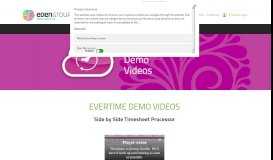 
							         Evertime Demo Videos | EdenGroup								  
							    