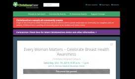 
							         Every Woman Matters – A Breast Health & Wellness Breakfast ...								  
							    