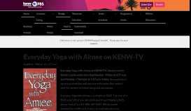 
							         Everyday Yoga with Aimee on KENW-TV | KENW								  
							    