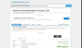 
							         everyonebenefits-asda.com at WI. Asda - Everyone Benefits								  
							    