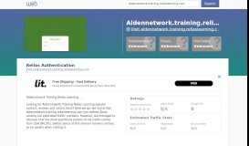 
							         Everything on aldennetwork.training.reliaslearning.com ...								  
							    