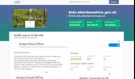 
							         Everything on aldo.aberdeenshire.gov.uk. ALDO: Log in to the ...								  
							    