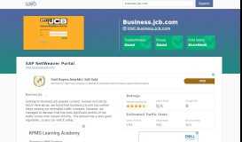 
							         Everything on business.jcb.com. SAP NetWeaver Portal. - Horde								  
							    
