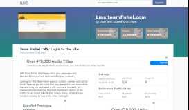 
							         Everything on lms.teamfishel.com. Team Fishel LMS: Login to ...								  
							    