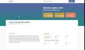 
							         Everything on secure.vgmc.com. VGMC.COM ONLINE PORTAL.								  
							    