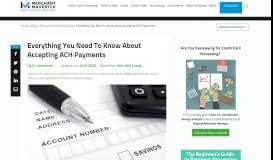 
							         Everything You Need To Know About Accepting ACH Payments ...								  
							    