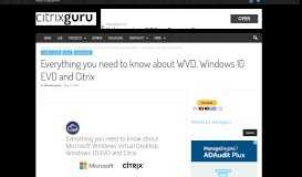 
							         Everything you need to know about WVD, Windows 10 EVD and Citrix ...								  
							    