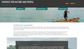
							         Evidence for Nature and People Data Portal								  
							    