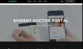 
							         evident | Doctor Portal - evident labs								  
							    