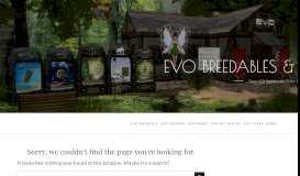 
							         EVO TOS – EVO Breeding & Games Portal								  
							    