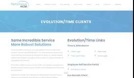 
							         Evolution/Time Clients | Performance HCM								  
							    