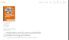 
							         Evolve Resources for Community/Public Health Nursing, 6th ...								  
							    