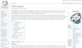 
							         EVOS Esports - Wikipedia								  
							    