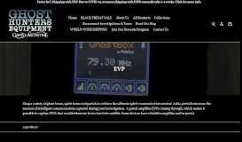
							         EVP – Ghost Hunters Equipment								  
							    