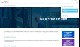 
							         EVS Support Services - EVS Broadcast Equipment								  
							    