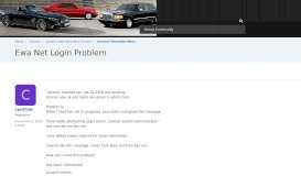 
							         Ewa Net Login Problem | Mercedes-Benz Forum - BenzWorld.org								  
							    