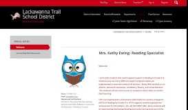 
							         Ewing, Kathy / Welcome - Lackawanna Trail School District								  
							    