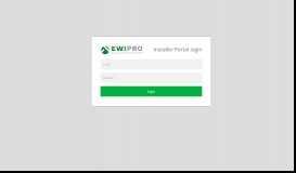 
							         EWIPRO Installer Portal								  
							    
