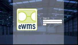 
							         eWMS: Sign In								  
							    