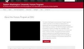 
							         EWU | Freshman Sequence - Eastern Washington University								  
							    