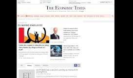 
							         EX Wipro employee News and Updates from The Economic Times								  
							    