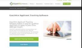 
							         ExactHire Applicant Tracking Software | Online Recruiting Software								  
							    