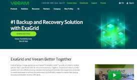 
							         Exagrid Storage Backup Solution - Veeam Availability Suite								  
							    