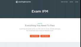 
							         Exam IFM - Coaching Actuaries								  
							    