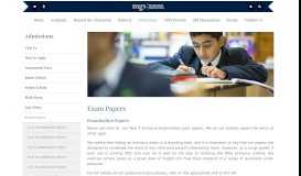 
							         Exam Papers - The Manchester Grammar School								  
							    