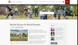 
							         Exam results information | Brockenhurst College								  
							    