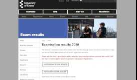 
							         Exam results - University of Essex								  
							    