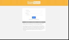 
							         ExamWorks, LLC. Web Portal Login								  
							    