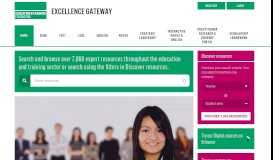 
							         Excellence Gateway: Homepage								  
							    