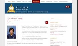 
							         Excellence in learning, resilience in life, thriving ... - Lilydale High School								  
							    