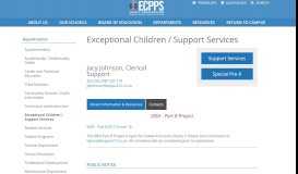 
							         Exceptional Children / Support Services - Elizabeth City-Pasquotank ...								  
							    
