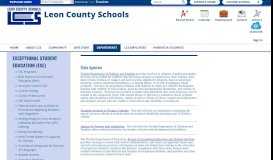 
							         Exceptional Student Education (ESE) / Websites of Interest								  
							    