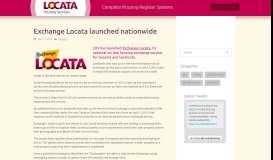 
							         Exchange Locata launched nationwide - Locata Housing ...								  
							    