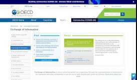 
							         Exchange of information - OECD								  
							    